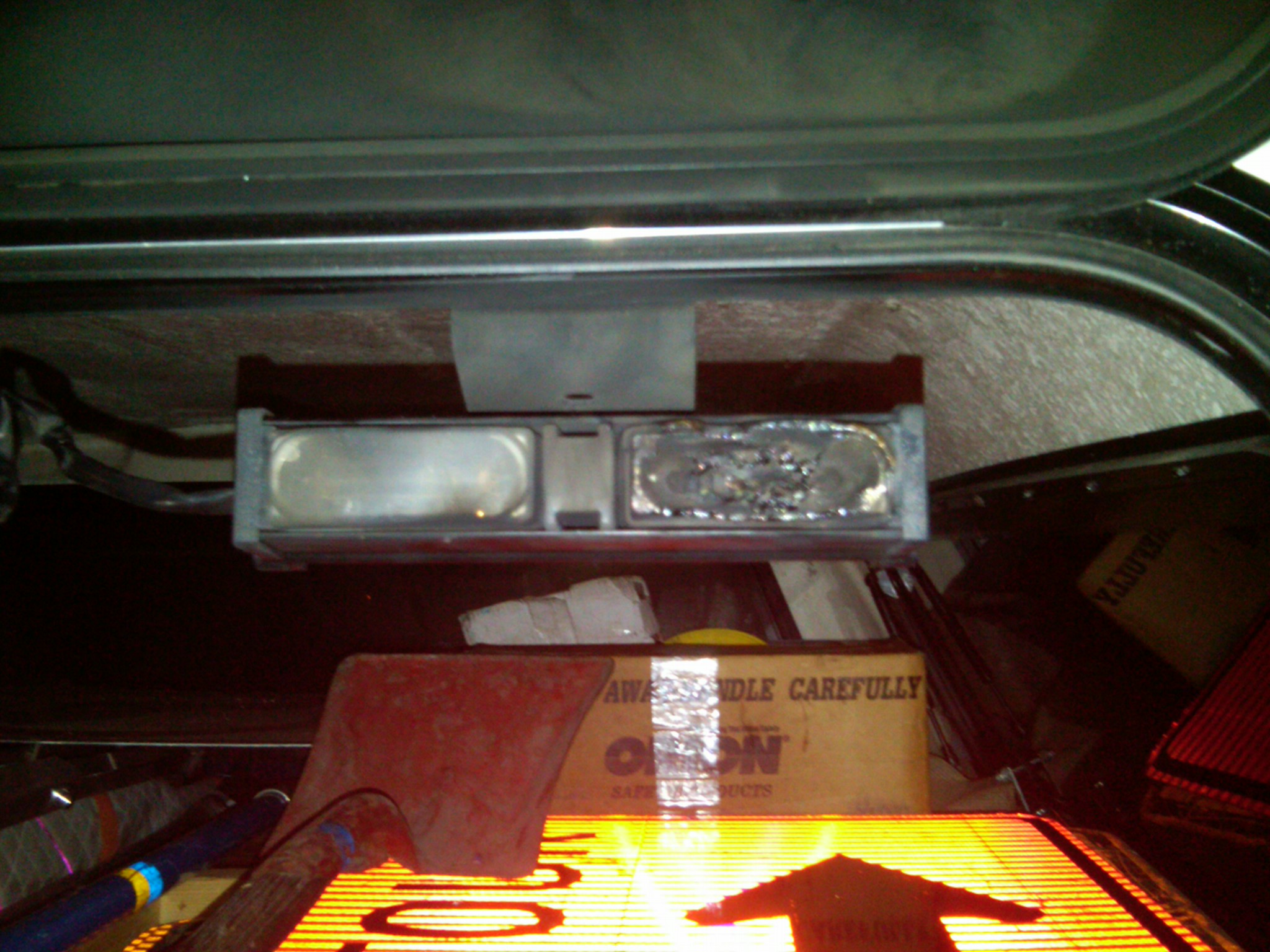 Damaged LED Volusia County Fire Police Unit